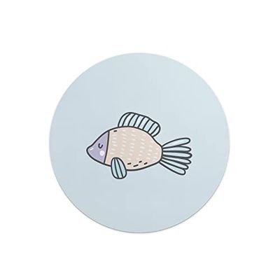 Questo Casa, Tapis de Souris Rond imprimé numérique avec Fond antidérapant pour Bureau et Maison Diamètre 22 cm