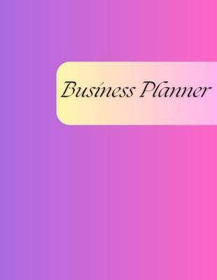 Business Planner: Pink cover for planning, organizing/monthly accounting and comparing monthly income