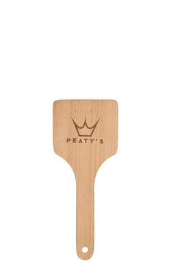 Peaty's Spazzola per Pneumatici Bici - Spazzola per la Pulizia della Bicicletta con Setole a Gradini e Manico in Faggio, Impugnatura Ergonomica a 90° per Efficace Pulizia delle Gomme
