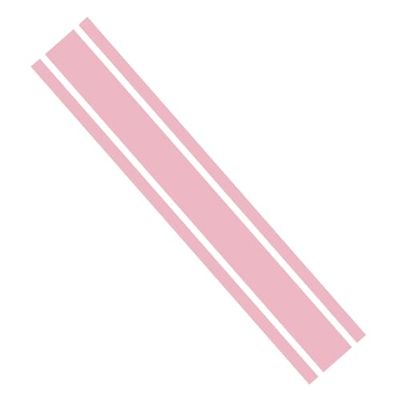 Ambiance Sticker Autokap Stripe, Racing Sticker Body Side Stripe Decal, Dak Rok Bumper Stripe Decal Vinyl, Gemodificeerde Stripe Decal Auto Decor Poederroze - 1 Stuk 124 cm