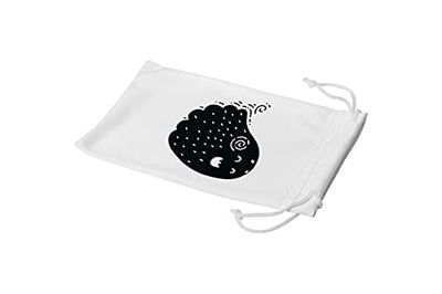 Bonamaison Imprimé Numériquement Lunettes Étui avec Cordon de Serrage, 100% Coton, Sac Lunettes, Pochette à Lunettes, 1 Pièce, Taille: 11x19 Cm