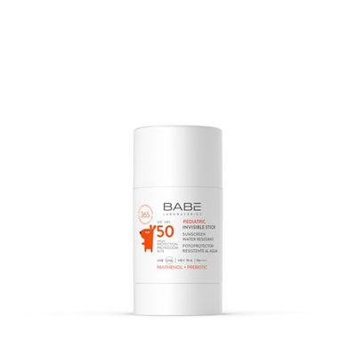 Laboratorios Babé - INVISIBLE STICK PEDIATRIC SPF 50 - Protector Solar en Stick para Niños | Alta Protección SPF 50 | Acabado Invisible | Resistente al Agua | Fácil Aplicación
