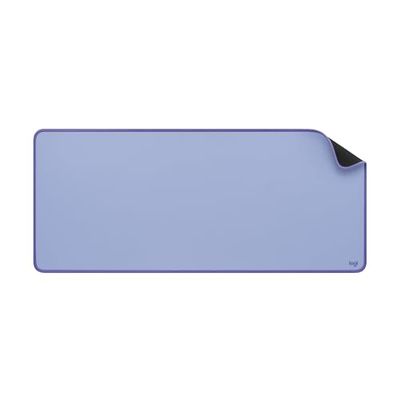 Logitech Desk Mat - Studio Series, Multifunctional Large Desk Pad, Extended Mouse Mat, Office Desk Protector with Anti-Slip Base, Spill-Resistant Durable Design - Lilac