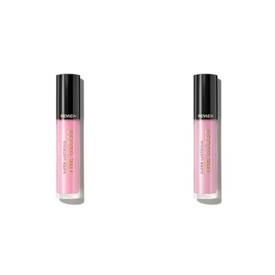 Revlon Super Lustrous Lip Gloss, High Impact Lipcolor with Moisturizing Creamy Formula, Infused with Agave, Moringa Oil, & Cupuacu Butter, Sky Pink (207) (Pack of 2)