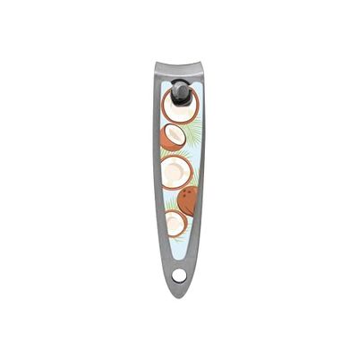 PLIC BEAUTY - Coupe-ongles Manucure Tutti Frutti Coco - Acier Inoxydable - Design Fruitée - Précision et Durabilité - Accessoire de Manucure Compact et Ergonomique