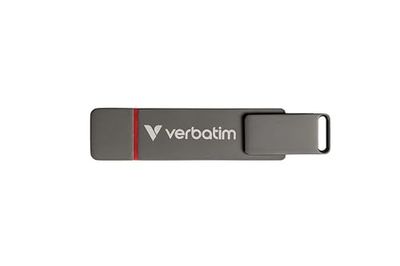 Verbatim Dual QuickStick, 512 GB, extern 3,2 Gen 1 USB-C/USB-A SSD, höghastighets-USB-minne upp till 530 MB/s, extremt snabbt minne för mobiltelefon, bärbar dator, PC och bärbar dator