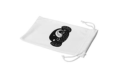 Bonamaison Imprimé Numériquement Lunettes Étui avec Cordon de Serrage, 100% Coton, Sac Lunettes, Pochette à Lunettes, 1 Pièce, Taille: 11x19 Cm