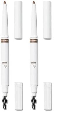 e.l.f. Instant Lift Waterproof Brow Pencil, Long-Lasting Eyebrow Pencil For Grooming & Shaping Brows, Vegan & Cruelty-Free, Taupe (Pack of 2)