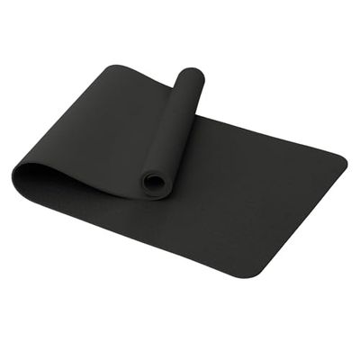 Narwhal Yogamat TPE Antislip Large XXL 190 x 80 x 0,6 cm 6 mm dik - yogamatten voor dames en heren oefening, sportschool, pilates, fitness en workout training (zwart, 190 x 80 x 0,6 cm)