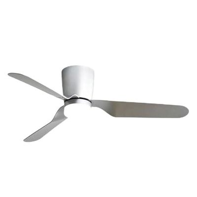 Brightium Kochi DC-ventilator 18 W met 3 vleugels in elegant zilver, 5 snelheden en dimbaar ledlicht in 3000 K, 4000 K en 6000 K, inclusief afstandsbediening en timer, ideaal voor ruimtes van 132 cm.