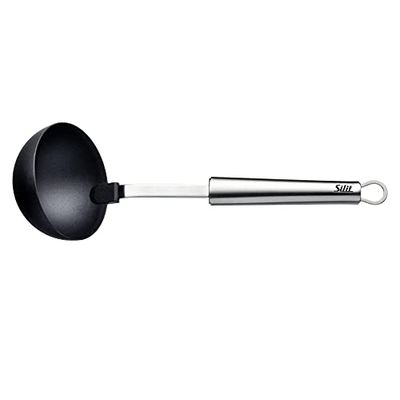Silit Classic Line - Mestolo in plastica, 30 cm, in acciaio INOX lucido, ideale per pentole rivestite, lavabile in lavastoviglie