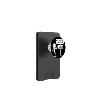 Bueno, eso no es un buen signo gráfico divertido PopSockets PopWallet para MagSafe