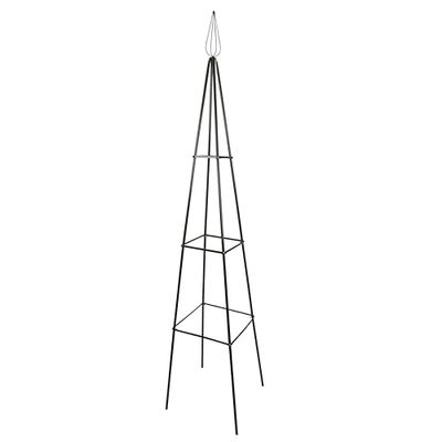 Windhager Obelisco - Marco Cuadrado de Acero con Recubrimiento en Polvo (40 x 40 x 200 cm), Color Verde