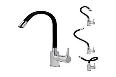 Rousseau Sanitaire 4060589 - Miscelatore per lavello KØBEN in memory foam, colore: Nero