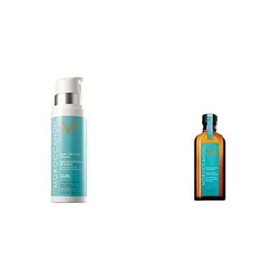 Moroccanoil Curl Defining Cream, 250ml & Treatment Hair Oil, 100ml