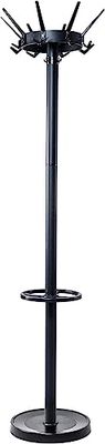 Maul kapstok caligo metaal, hoogte 175 cm, 32 kledinghaken met parapluhouder, zwart RAL 9004