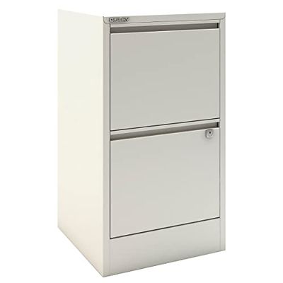 Bisley Home Filer 696 - Cassettiera a 2 cassetti, in Metallo, 40 x 41,3 x 67,2 cm, Colore: Bianco
