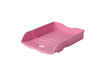 HAN Re-Loop Letter Tray, 1 Piece, 100% Recycled Document Tray, Letter Tray, Letter Holder, Paper Tray, up to DIN A4/C4 Documents, 10298-956, Pink