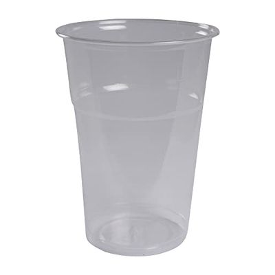 ABENA Gastro-Line Clear Plastic Drinking Cup, Versatile Design Ideal for Soft Drinks, Smoothies & Iced Coffees, With Option Of Adding A Lid or Custom Design -Clear RPET,65cl-50PK