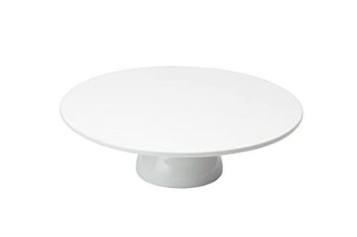 KitchenCraft Suporte para bolos/prato para cupcakes, porcelana, branco, 30,5 x 30,5 x 10 cm