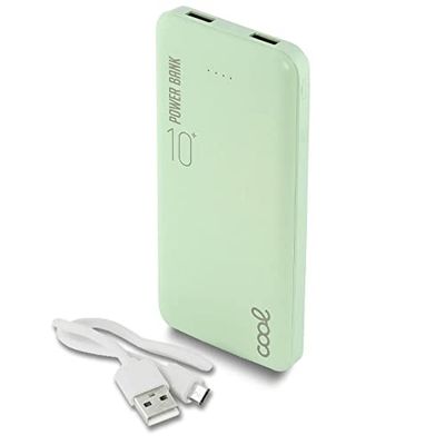 Bateria zewnętrzna Universal Power Bank 10 000 mAh (2 x USB /2.1A) Cool Leather Zielony