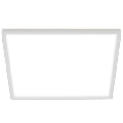 BRILONER Leuchten LED Panel, Ceiling Light, Ceiling Lamp Incl. Backlighting Effect, 22 Watts, 3, 000 Lumens, 4, 000 Kelvin, White, Square, 42x42cm