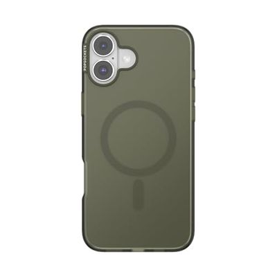 PopSockets Custodia per iPhone 16 Plus compatibile con MagSafe, custodia per iPhone 16 Plus, ricarica wireless compatibile - Affaticamento