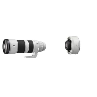 Sony SEL-200600G G Super-Telezoom Lens, 200-600 mm, F5.6-6.3, Volledig Formaat, E-Mount, Wit & Sony Sel-20Tc 2.0X Teleconverter (Geschikt Voor Sel70200Gm) Wit