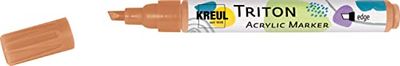 Kreul 17851-Triton Acrylic Marker, cuivre, épaisseur 1 à 4 mm, avec Pointe Edge comme Outil Polyvalent, séchage satiné, résistant aux intempéries sur Supports absorbants, Copper, One size