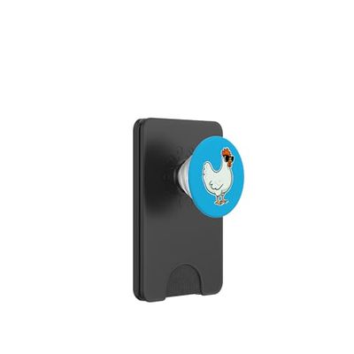 Pollo de dibujos animados PopSockets PopWallet para MagSafe