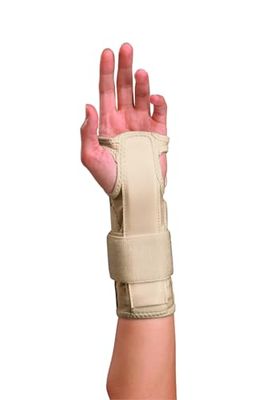 Mueller Wrist Stabilizer, Small/Medium, Beige, 1-Count Package