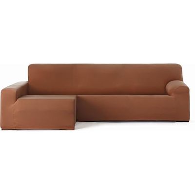 ECOMMERC3 | Överdrag till soffa schäslong lång vänster bielastisk andningsbar soffa överdrag soffa färg panna passform gummi och skum, slitage skydd