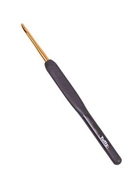 Tulip Crochet Hook, Black, Gold, One Size