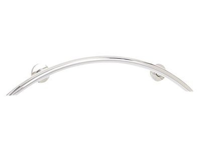 Seachrome Crescent Grab Bar, 30-Inch Stainless Steel, 1 1/4-Inch Diameter with Concealed Flanges, Polished Stainless