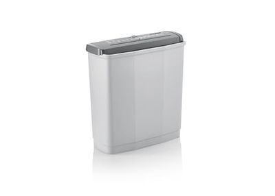 Dahle PaperSAFE PS 60 distruggidocumenti (6 fogli, livello di sicurezza P2, taglio a strisce, privo di olio e manutenzione, 11 litri), grigio