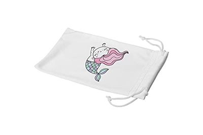 Bonamaison Imprimé Numériquement Lunettes Étui avec Cordon de Serrage, 100% Coton, Sac Lunettes, Pochette à Lunettes, 1 Pièce, Taille: 11x19 Cm