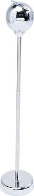 Kare Design Standing Ashtray, Spheric, Chrome, Outdoor Use, Height Adjustable, Stainless Steel, Retro, Modern Pedestal Ashtray with Lid, Terrace, Balcony, Garden, 72 x 14 x 14 cm (H x W x D)