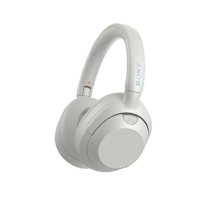 Sony ULT WEAR - Casque sans fil Bluetooth avec ULT POWER SOUND, basses profondes, réduction de bruit, qualité d'appel claire, jusqu'à 30 heures d'autonomie de la batterie, IOS et Android - Blanc Cassé