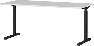 Germania Escritorio 4252-581 GW-Profi, en Gris Claro/Negro, Regulable en Altura, 160 x 80 x 80 cm (AnxAlxPr)