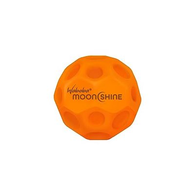 Waboba Moonshine Ball-Pelota Lunar Luminosa, Hiper saltarín Que Brilla en la Oscuridad, Bola de Tierra de Rebote extra-Blanco-60 x 60 x 60 mm, Unisex Adulto, Naranja, Talla única