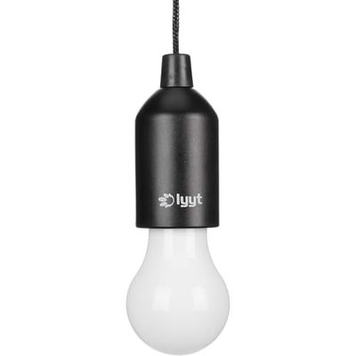LYYT 410.385UK – lámpara de techo de LED recargable, de plástico negro