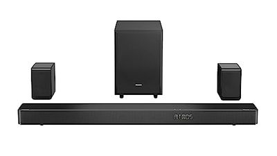 Hisense AX5125H Barre de Son Dolby Atmos 5.1.2 canaux 500 W avec Caisson de Basses sans Fil et Haut-parleurs arrière sans Fil Turly