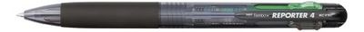 Tombow BC-FRC12 vierkleurige balpen Reporter 4, los, transparant zwart