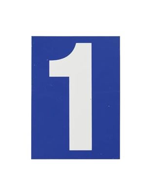 THIRARD - Blue Number Plate 1-65 x 90 mm