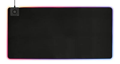 Deltaco Gaming DMP330 RGB Gaming Muismat XL - 118x58cm - Geïntegreerde Qi Draadloze Oplader 10W - 4 mm dik - Zwart