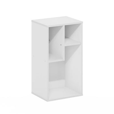 Furinno Daly Bibliothèque à Cubes Irréguliers, Étagère, Organisateur de Rangement, 3 Cubes, Blanc