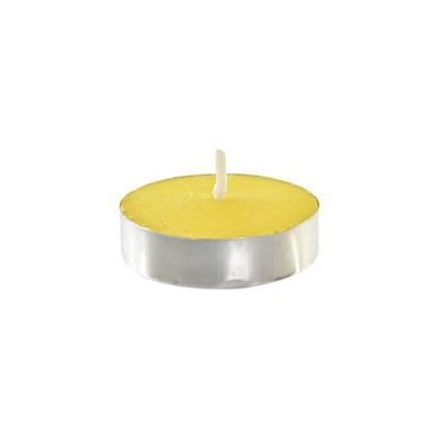 VELA SET 10 CERA METAL 4X4X1 ANTIMOSQUITO AMARILLO