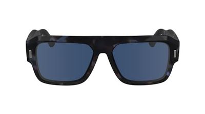 Calvin Klein Unisex Adult Sunglasses CK24501S - Blue Havana with Solid Blue Lens