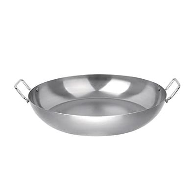 Vogue GD074 Poêleà paella en fer 40,6 cm Gris