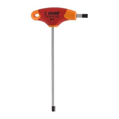 Unior Cacciavite esagonale con impugnatura a T, metrico, 10 mm, rosso/arancione